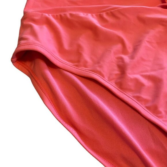 TIME & TRU 3X 24W-26W Peach Glow Orange Twist Knot Front Bikini BOTTOMS NWT - Picture 2 of 9